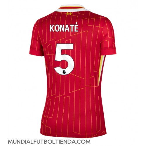 Camiseta Liverpool Ibrahima Konate #5 Primera Equipación Replica 2024-25 para mujer mangas cortas